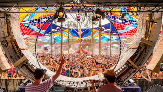 A scene from last year's festival, during which 40 attendees were arrested.