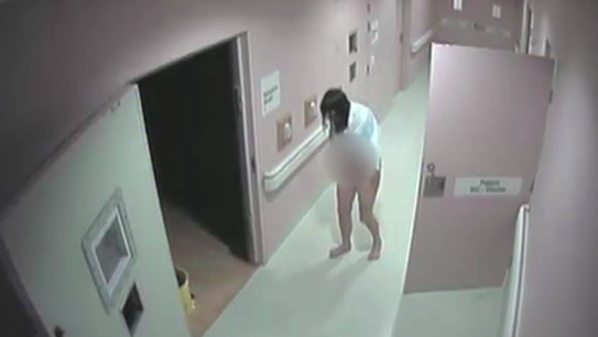 Miriam Merten in the corridor of Lismore Base Hospital.