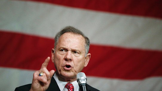 Former Alabama Chief Justice and US Senate candidate Roy Moore 