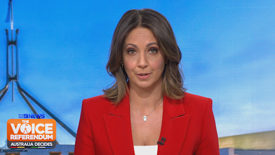 Nine's Brooke Boney has issued an emotional message to First Nations People after the Voice to parliament referendum was defeated.