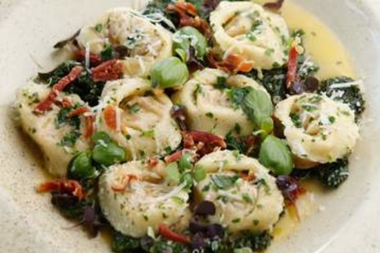 Sure thing: Rabbit tortellini served with kale, prosciutto and tarragon-scented stock.