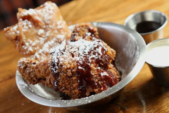 Frosties fried chicken and a deep-fried Pop Tart at Easey's.