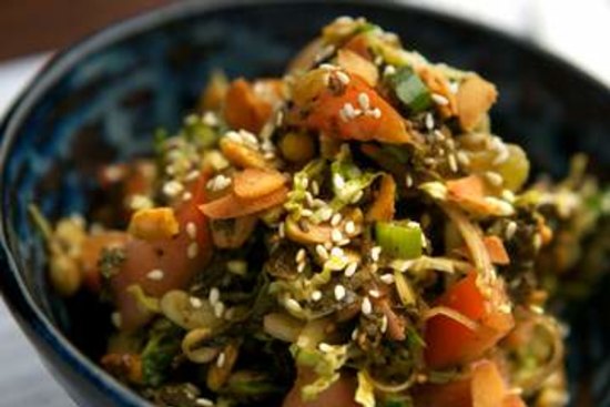 Go-to dish: Pickled tea leaf salad.