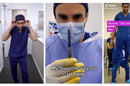 Dr Daniel Aronov has built an audience of nearly 13 million followers, sharing extremely graphic footage of his surgeries which the regulator ordered to be removed.