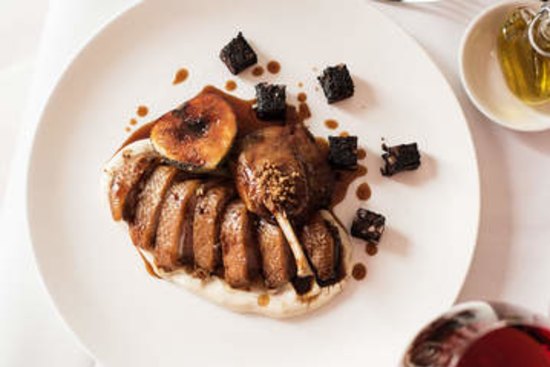 The roasted duck breast at Il Bacaro.