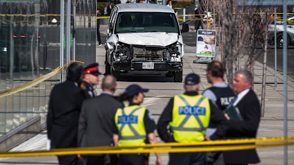 The aftermath of the attack in Toronto. 