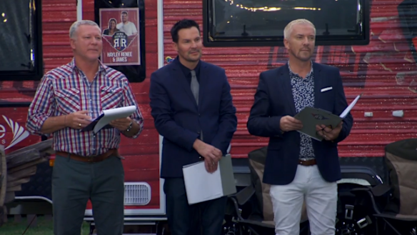 L-R: Reno Rumble co-host Scott Cam and judges Colin McAllister and Justin Ryan.