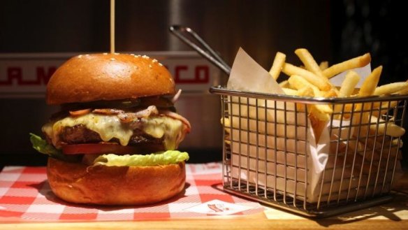 Love affair: The Brooklyn burger from Kirribilli's Batch Burger.