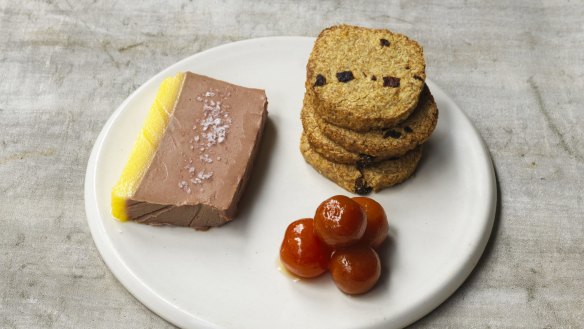 he menu includes Biota favourites such as chicken liver pate served with cumquats and oat cookies.