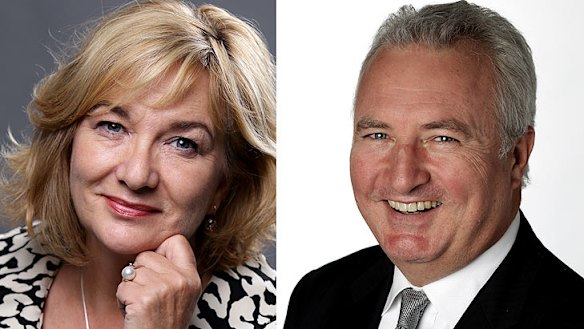 Stepping down ... Amanda Wilson and Peter Fray.