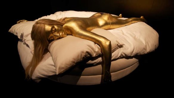 Jill Masterson's golden body from <i>Goldfinger</i>.