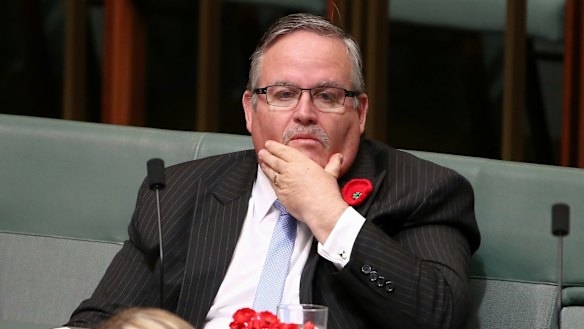 Deputy government ship Ewen Jones during question time on Tuesday.