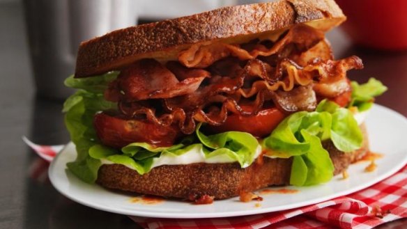 Bad combo: Bacon and white bread.