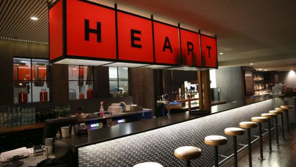 Have a heart: Meatmaiden's saloon-like bar.