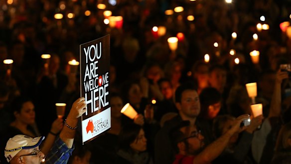 Moving display of solidarity: Light The Dark Sydney brought nearly 10,000 people together to call for change on Australia's refugee policy.