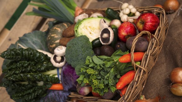 Produce at the CERES Market in Brunswick.