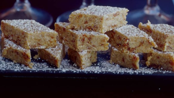 Fig fudge makes a dainty party treat.