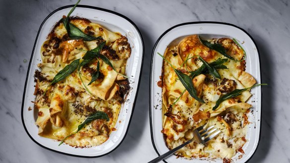 Cauliflower cheese meets lasagne.