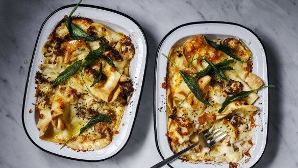 Cauliflower cheese meets lasagne.