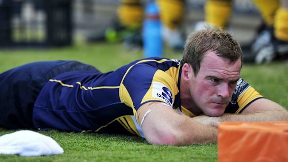 Brumbies back Pat McCabe says he'll take a cautious approach to his return from injury.