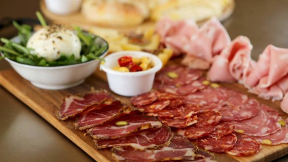 The salumi board at Saluministi.