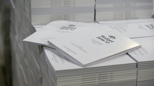 Closely guarded. The Treasurer's budget papers.