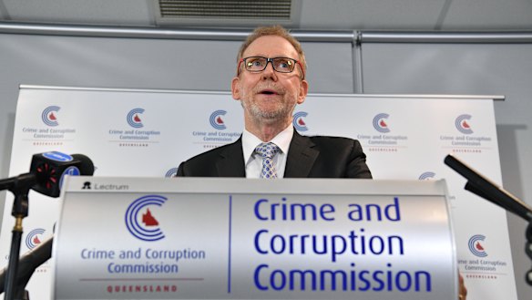 Crime and Corruption Commission chair Alan MacSporran.
