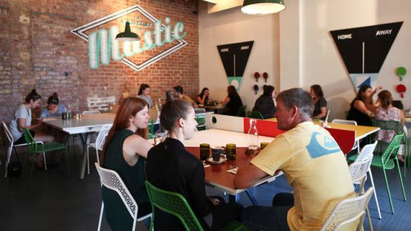 Healthy appetite: Inside Mastic wholefoods cafe.