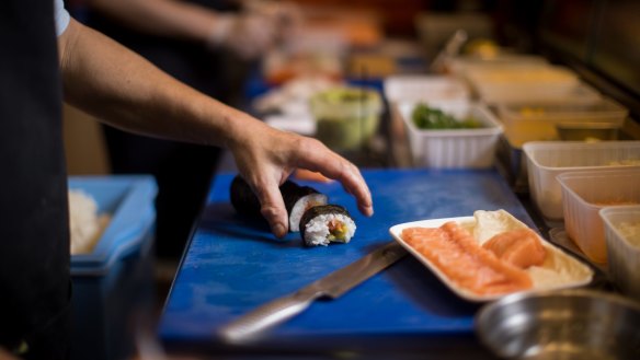 Sushi chefs are under pressure as prices soar. 