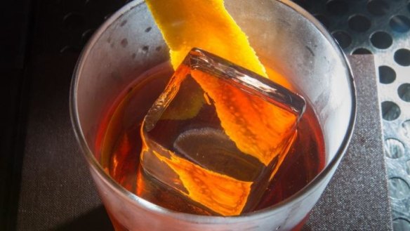 Cool: A negroni made using Navy Strength Ice Co ice.