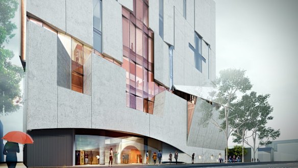 An artist's impression of the new Melbourne Conservatorium currently under construction.