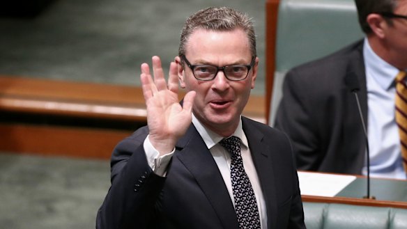 Leader of the House Christopher Pyne during question time on Wednesday.