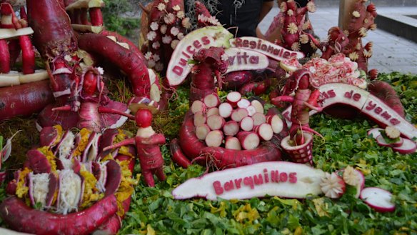 Night of the Radishes in Oaxaca, Mexico.