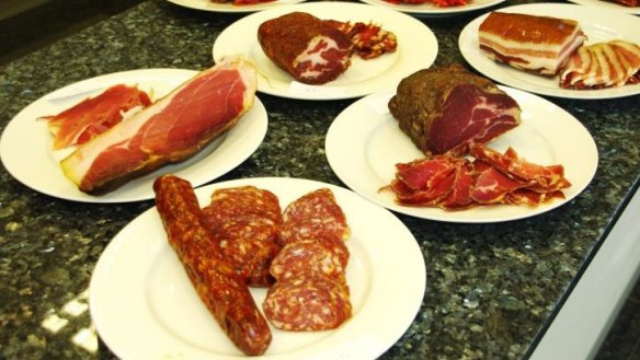 Paper-thin prosciutto and chunky country salamis were among the entries in last year's competition.