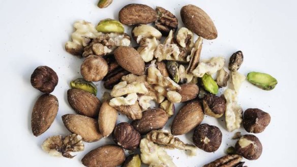 A popular mid-morning snack ... what do nuts offer nutritionally?