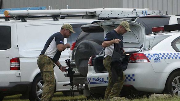 Packing up ... specialist police officers sent to Gloucester are expected to leave the town after Naden's capture.