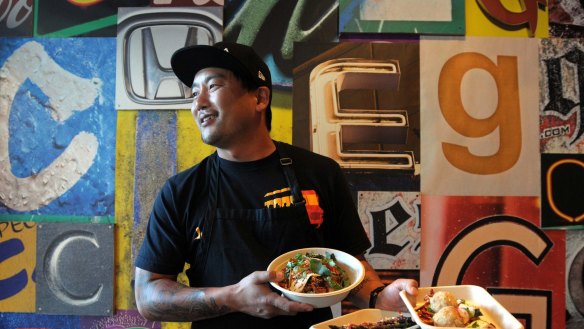 Roy Choi, chef and owner of Chego restaurant and the Kogi Korean taco trucks in Los Angeles.