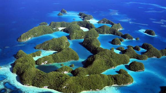 Eden ... the Republic of Palau is a series of more than 250 limestone islands virtually untouched by tourists.