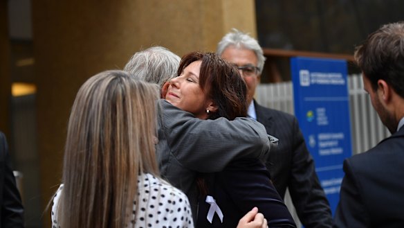 Joy Rowley's daughter Renee outside the Coroner's Court on Wednesday.