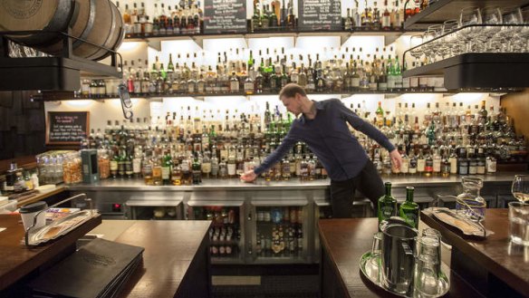 Growing thirst: More than 550 whiskies are on offer at Whisky and Alement.