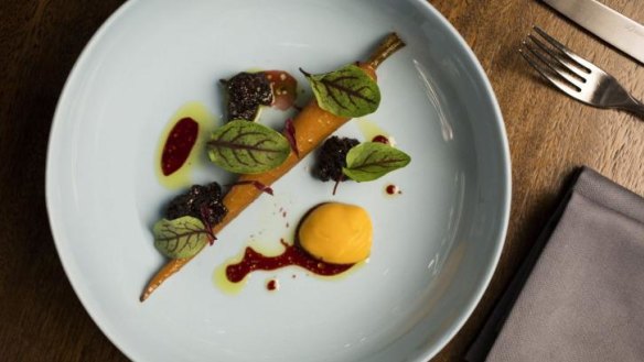 The carrot, oxtail and hibiscus.