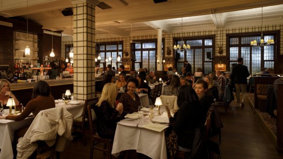 Patrons dine on wintry dishes at Bar Moubray at The Commons.