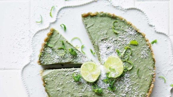 The key lime pie from The Naked Vegan cookbook.