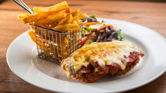 Chicken parmigiana does the job.