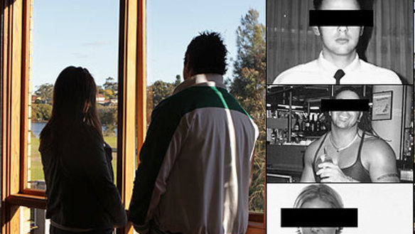 Still wary ... Joe and Jessie, main, live in a secret location and cannot reveal their real names. Top: Joe before and after his transformation into a Kings Cross kingpin, and Jessie at the time of their surveillance work.