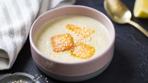 Subtle: Eggplant and potato soup.