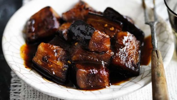 Japanese favourite: Fried eggplant with miso.
