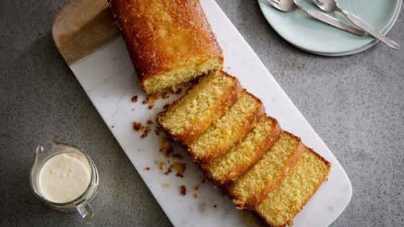 Citrus, semolina and olive oil cake.