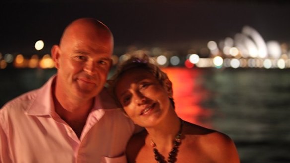 Paul Wilcox, pictured with wife Victoria.