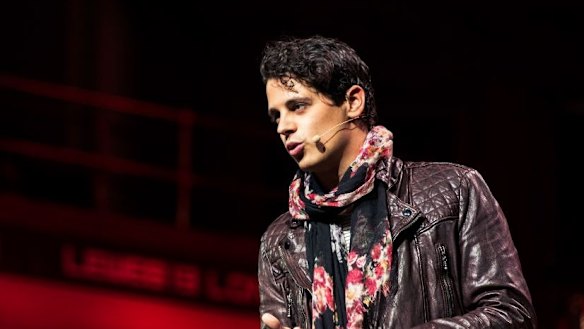 Controversial alt-right figure Milo Yiannopoulos.